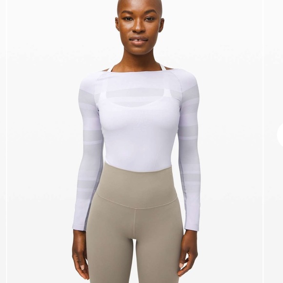 lululemon athletica Tops - Lululemon Gleam and Glow Bodysuit size 4 Lilac